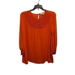 Large Chaus elegant Tangerine Blouse